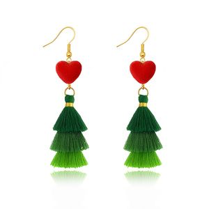 Pendientes de Borla Multicapa de Moda, Joyería de Moda, Pendientes Largos con Cuentas Coloridas para Carnaval, Regalos para el Día de San Valentín - Product Image 1