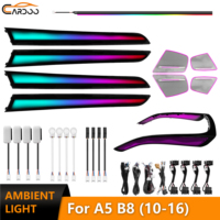 Lumière ambiante dynamique A5 à 64 couleurs pour Audi A5 B8 Sportback 2010-2016, éclairage LED pour garniture de porte, accessoires de mise à niveau intérieure de la voiture
