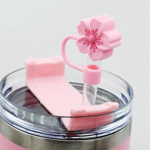 Vente en gros d'embouts de paille réutilisables anti-poussière en silicone pour décoration de fête - Product Image 6