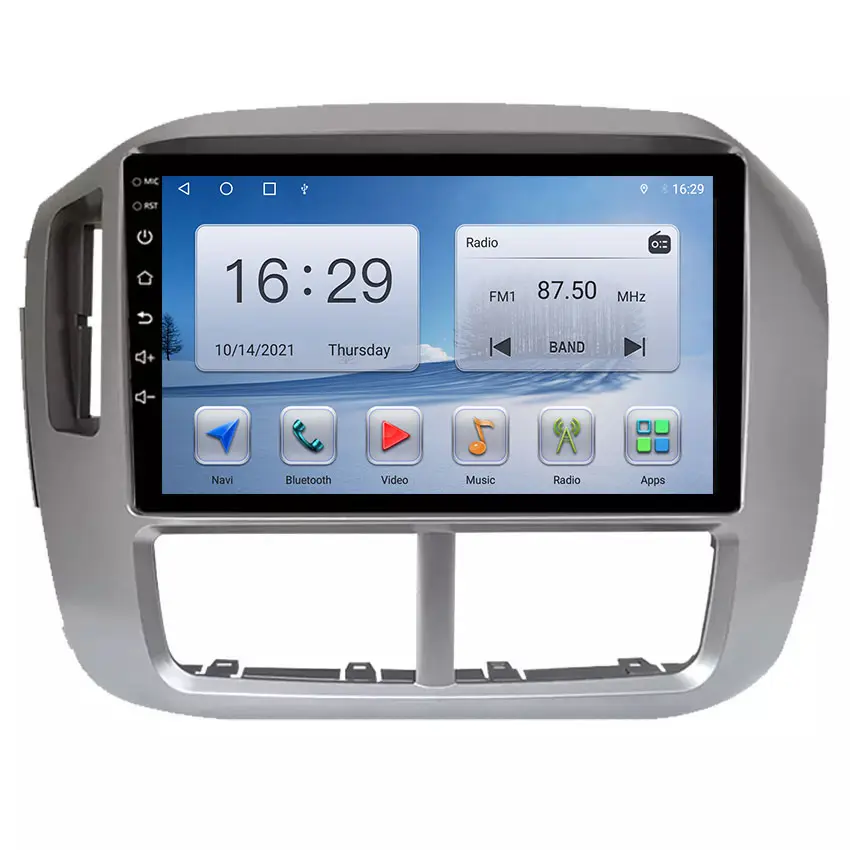 Pemutar Dvd Mobil untuk Honda Pilot 2006-2008 9 Inci Carplay Android Radio Otomatis Layar Sentuh Navigasi GPS