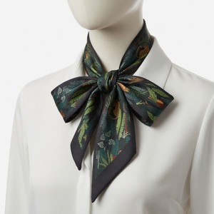 Écharpe longue et fine <span class=keywords><strong>en</strong></span> <span class=keywords><strong>soie</strong></span> de mûrier à imprimé jaguar <span class=keywords><strong>sauvage</strong></span> de luxe pour femme, collier ras-du-cou, ruban élégant <span class=keywords><strong>en</strong></span> satin - Product Image 1