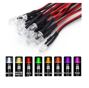 DC 12V Prewired Led 5MM Pré Wired Led Diodo Lâmpada 20cm Prewired Emitindo Diodos - Product Image 4