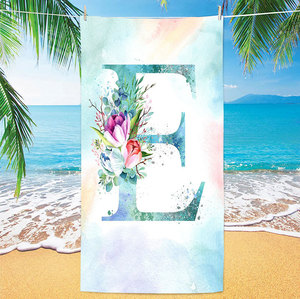 Cao Biểu Tượng Tùy Chỉnh In Kỹ Thuật Số Lớn Hình Chữ Nhật Hai Mặt Nhung Bãi Biển Khăn Cho Mùa Hè - Product Image 3