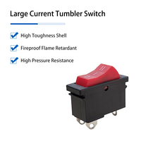 Interrupteur à Levier Rouge Bipolaire Trois Positions ON-OFF-ON PA66 Certifié CQC ENEC ROHS 10A 250VAC pour Pistolet Thermique Électrique