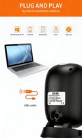 Escáner de Código de Barras de Escritorio Norgee, Nuevo, Manos Libres, 1D 2D Omnidireccional, Detección Automática, Lector de Códigos QR USB, para Punto de Venta y Supermercado