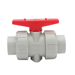 Nhỏ gọn hướng dẫn sử dụng nhựa pph đúng đôi Công Đoàn bóng van 2 chiều JIS ANSI Din BS cho chung cung cấp nước OEM tùy chỉnh - Product Image 2