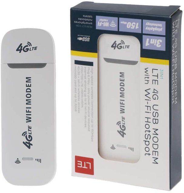 4G Pocket WiFi USB Dongle with SIM Card 2.4Ghz Wireless Mobile WiFi Portable LTE USB Modem for Home Use