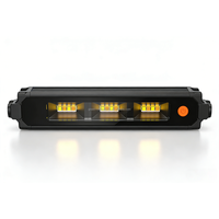 GNSOURCE - Profil en aluminium - DC10V-30V - IP67 - Étanche - Lumière de travail LED extérieure tout-terrain - Ambre blanc - Double couleur - Pour toit de voiture 4x4