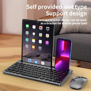 Apple Teclado için kablosuz klavye ve fare iPad Xiaomi Samsung Huawei Android IOS Windows için Tablet telefon kablosuz klavye