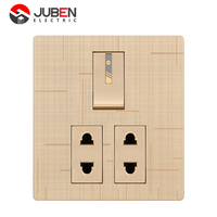 Wenzhou interrupteur fabricant alimentation électrique or interrupteur mural 2 groupes 1 voie interrupteur