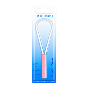 Grattoir à langue en plastique à bord ondulé, poignée antidérapante, outil d'hygiène buccale pour une haleine fraîche - Product Image 2