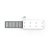 Cortadora Láser de Chapa Metálica de Cobertura Completa LXSHOW 20KW 30KW, Máquina de Corte Láser de Fibra CNC de Doble Mesa LX8025P con Enfriador de Agua
