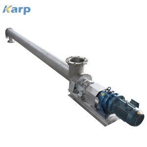 Convoyeur à vis hélicoïdal incliné pour amidon de tapioca avec <span class=keywords><strong>trémie</strong></span>, vente chaude - Product Image 6
