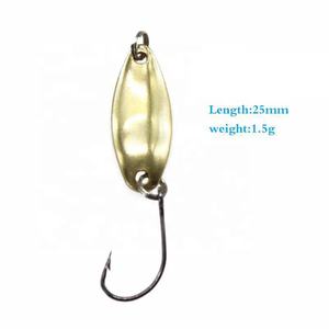 Señuelo de cuchara para trucha, cebo metálico de 1,5g, 2g, 5g, con lentejuelas, con ganchos circulares de <span class=keywords><strong>pulpo</strong></span>, venta al por mayor - Product Image 4