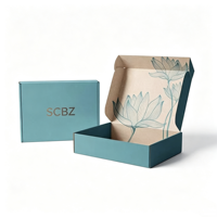 Boîtes en carton ondulé pliables de luxe personnalisées de haute qualité avec logo, imperméables, pelliculage mat, diverses couleurs pour l'expédition et l'envoi postal