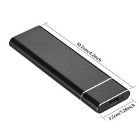 X619-1 Disque Dur SSD Portable en Métal Populaire 500 Go 1 To 2 To 4 To 8 To 10 To 20 To USB 3.1 Type-C pour Ordinateur de Bureau