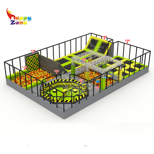 Parc de trampoline intérieur personnalisé gonflable essuyer parcours du combattant avec des cubes de fosse en mousse Chine approvisionnement direct d'usine - Product Image 4