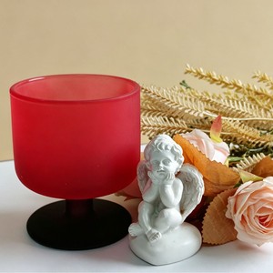 Copa de cóctel de vino tinto estilo francés; Vidrio rosa esmerilado; Vidrio de sodacal moderno y minimalista de alta gama - Product Image 4