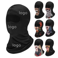 Balaclava thermique d'hiver avec personnage amusant, masque intégral 3D de dessin animé, impression personnalisée d'anime, polyester, sport, moto, ski, cosplay