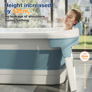 Bañera Plegable Grande de Plástico con Tapa, Portátil y Multifuncional para Adultos y Bebés - Product Image 6