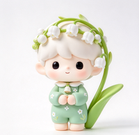 Figurine personnalisée en PVC et ABS, personnage Pissenlit, jouet mignon de dessin animé en boîte mystère, figurine d'art en vinyle personnalisée par l'usine OEM