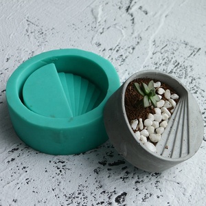 Stampo in <span class=keywords><strong>Silicone</strong></span> Ecologico Personalizzato Certificato CE per Vasi da Fiori e Contenitori in Cemento - Product Image 5
