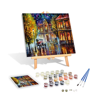Peinture à l'huile DIY pré-imprimée sur toile, peinte à la main, sur mesure, OEM/ODM, pour la décoration intérieure, paysage, vente en gros
