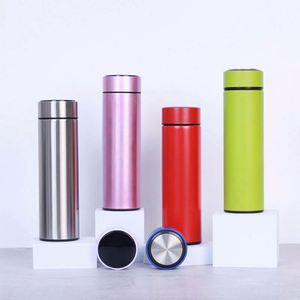 Custom Logo 500ml Led Digital Display Thermos Water Bottle Led <b>Smart</b> Digital Temperature Display Water Bottle - Product Image 1