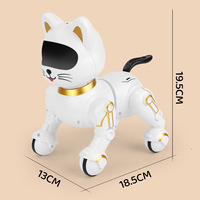 Jouet robot chat intelligent programmable DWI Ai Smart Pet Story RC avec infrarouge, STEM, fonction chant et programmation, pour enfants