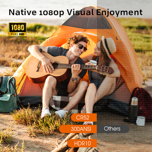 Cre CR52 LED <span class=keywords><strong>LCD</strong></span> Chiếu 1080P Home Movie Chiếu 4K 300 ANSI Full HD Thiết Bị Chiếu Chống Bụi Thiết Kế - Product Image 2