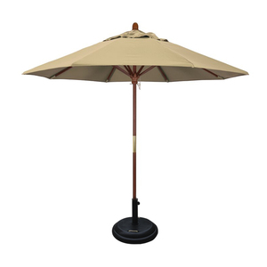 Parapluie en bois massif pour les loisirs en plein air, patio, jardin, plage, restaurant, <span class=keywords><strong>parasol</strong></span> commercial, <span class=keywords><strong>parasol</strong></span> blanc - Product Image 3
