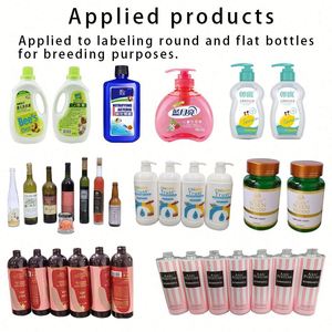 Etichettatrice Universale Dedicata per Bottiglie Piatte e Rotonde, Macchina Etichettatrice per Bottiglie di Shampoo, Balsamo e Bagnoschiuma - Product Image 3