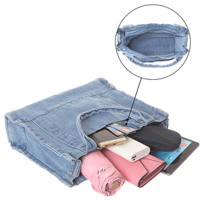 Sac à main en jean personnalisé avec logo pour femmes Sac à main en jean à bandoulière pour femmes - Product Image 5