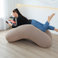 Fauteuil gonflable floqué individuel, chaise longue gonflable portable avec appui-tête pour le camping, l'extérieur, la plage et la pelouse