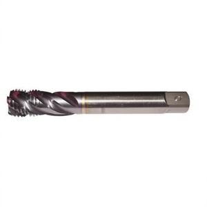 T TAKE Male <b>Tap</b> TA1317 Top Blue Coated Gas <b>Thread</b> 40 Degree Helix For Blind Holes ISO 228 Tapered - Product Image 2