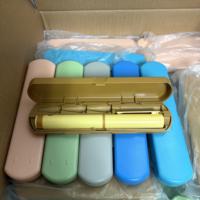 Stylo à bonbons réutilisable en plastique de haute qualité (avec boîte)