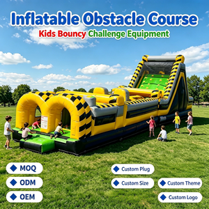 Castillo Inflable Comercial con Obstáculos y Tobogán Gigante <span class=keywords><strong>de</strong></span> PVC <span class=keywords><strong>para</strong></span> Niños y <span class=keywords><strong>Adultos</strong></span>, Juego al Aire Libre <span class=keywords><strong>para</strong></span> Equipos, Venta al Por Mayor - Product Image 1