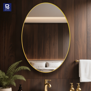 Espejo de Pared Moderno con Marco de Aluminio Negro Mate, Espejo Decorativo Rectangular Grande de 5 mm HD Eco-Silver <span class=keywords><strong>para</strong></span> Baño y Hotel - Product Image 4