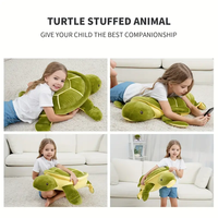 Tortues en peluche en gros, animaux en peluche, oreillers géants en peluche, jouets en peluche de plusieurs tailles, cadeaux d'anniversaire et de Noël
