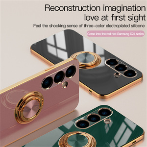 <span class=keywords><strong>Coque</strong></span> de téléphone porte-anneau de placage pour <span class=keywords><strong>Samsung</strong></span> Galaxy S25 S24 S23 S22 Ultra <span class=keywords><strong>S10</strong></span> Plus FE A16 A06 <span class=keywords><strong>coque</strong></span> de protection en <span class=keywords><strong>Silicone</strong></span> - Product Image 3