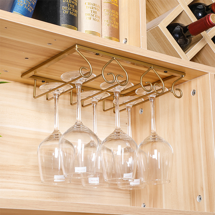 Upside down Hanging Wine Glass Hanger Rack - Space-saving