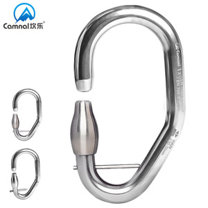Mosquetón de Acero Inoxidable Camnal 15Kn con Bloqueo Principal para Seguridad en Parques de Aventura en la Jungla con Protección Ininterrumpida - Product Image 4