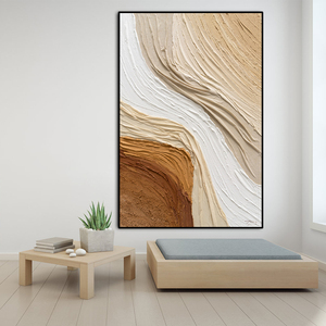 <span class=keywords><strong>Pintura</strong></span> al óleo de lienzo abstracta con textura <span class=keywords><strong>3D</strong></span> pintada a mano, decoración moderna personalizada <span class=keywords><strong>para</strong></span> la pared del salón y el hogar - Product Image 1