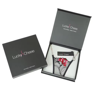 Custom Logo <b>Paper</b> Cardboard Lingerie Packaging Box for Bra Underwear Bikini Luxury Gift Packaging - Product Image 6