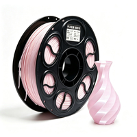 Filament d'imprimante 3D PLA Soie Monocouleur 1,75 mm, Faible Déformation, Matériau d'Impression FDM, Bobine de 1 kg, Faible Retrait pour Artisanat et Modélisme