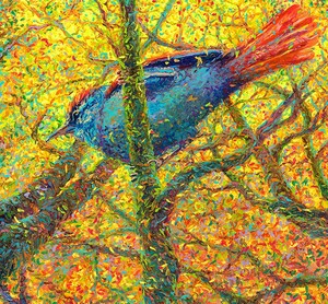 Pinturas Modernas Hechas a Mano de Iris <span class=keywords><strong>Scott</strong></span> con Impresión de Aves y Animales en Lienzo - Product Image 1