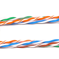 Cable LAN CAT6 de la Mejor Calidad, 1000 pies, UTP 24AWG, Cable de Red Cat6, Revestimiento de PVC Azul, Conductor Sólido, Certificado ISO9001/CE/RoHS