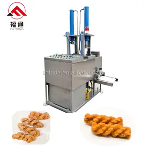 Máquina comercial totalmente automática para fazer massa de pão e torção de queijo, máquina para fazer salgadinhos fritos e outras máquinas de salgadinhos