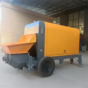 Lage Uitvalpercentage Draagbare Aanhangwagen Betonmixer Met Pomp Machine Voor Verkoop India