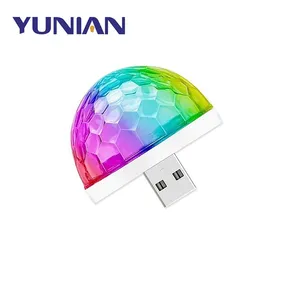 Đèn LED Nội Thất Ô Tô Nhiều Màu USB Đèn Tạo Không Khí Đèn Neon Nhiều Màu Đèn Xung Quanh Ô Tô Mini RGB Điều Khiển Bằng Giọng Nói